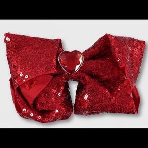Girls' JoJo Siwa Sequin Valentines Day Bow Hair
Clip - Red